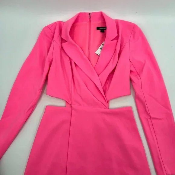Express Pink Cut Out Blazer Dress | Size XS - Picture 4 of 8